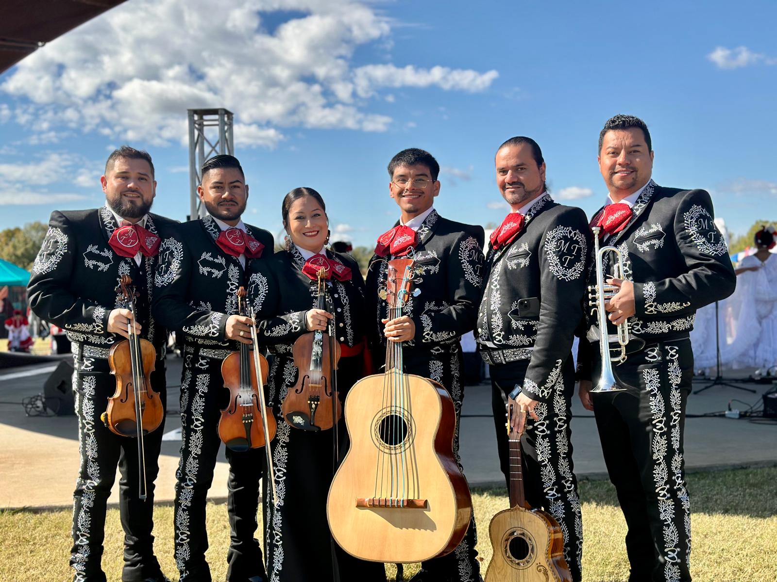 Mariachi Todo Terren in a dia de los muertos event in Springdale, AR